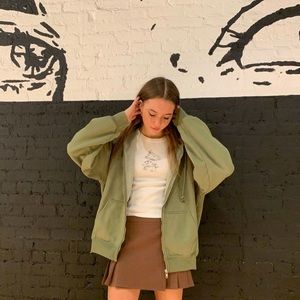 Brandy Melville olive hoodie